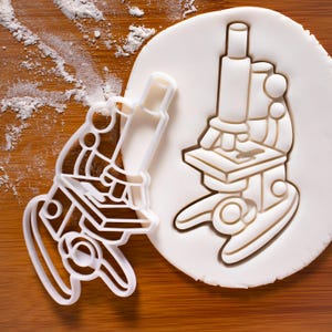 Microscope & other Lab equipments cookies cutters biscuits cutter conical flask beaker test tube laboratory science geek one of a kind ooak