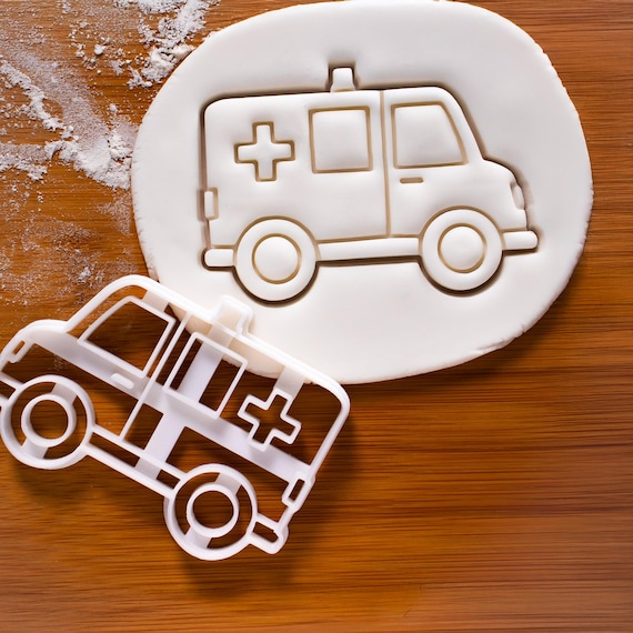 Ambulance Cookie Cutter – Emergency Vehicle Shape for Paramedic, Medical & Rescue Party Baking