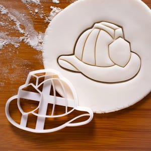 Firefighter Helmet cookie cutter | biscuit cutters | one of a kind ooak fireman helmets trucks fire department brigade kids firefighters