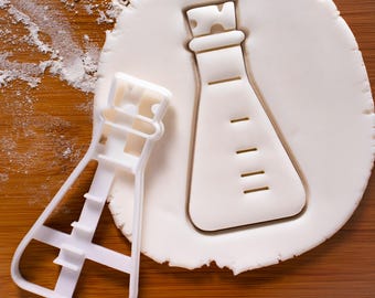 Conical Flask Cookie Cutter: Science Lab Equipment, Geeky Baking