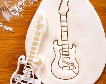 E-Gitarren-Ausstechform - Backen Sie Musikinstrumentenkekse für Gitarristen und Musikliebhaber