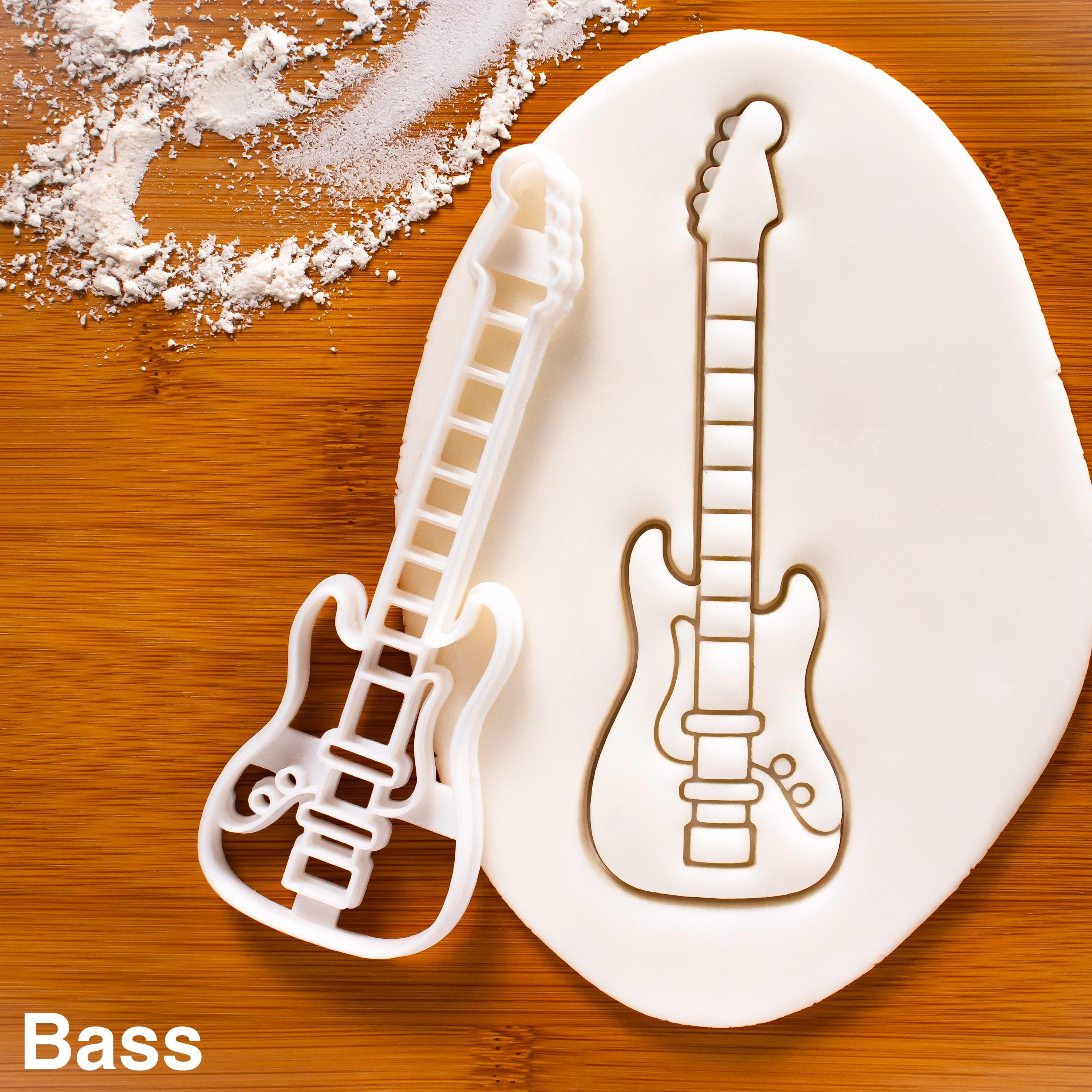 Electric Guitar Cookie Cutter - Bake Musical Stringed Instrument ...