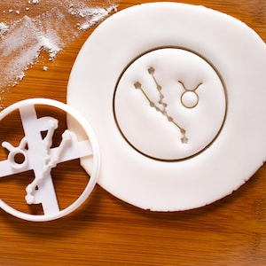 Taurus Zodiac Cookie Cutter: Astrology Horoscope Star Sign Birthday Constellation Baking Tool
