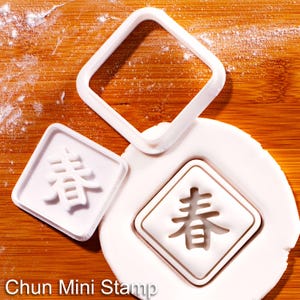 Chun Mini-Ausstechform & Stempel - Auspicious ;) für das neue Mondjahr, Frühlingserneuerungen
