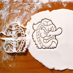 Tengu Mask Cookie Cutter – Japanese Folklore Spirit Shape for Mythology & Cultural Baking