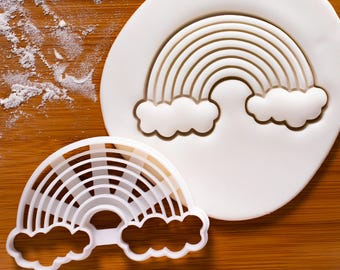 Rainbow cookie cutter | biscuit cutters | little fluffy cloud clouds sky | one of a kind ooak somewhere over the rainbow bridge