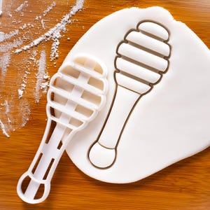 Emporte-pièce Honey Dipper - Outil de cuisson sur le thème des abeilles et du miel pour les fêtes