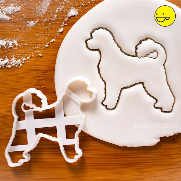 Emporte-pièce silhouette de chien d'eau portugais - Préparez de jolies friandises pour chien pour une fête de chien