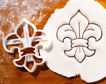 Cortador de galletas Fleur de lis: perfecto para diseños elegantes para hornear