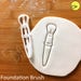 Foundation Brush cookie cutter | Make Up Beauty brushes biscuit cutters color makeup fashion red carpet pampering hens party salon stylist 