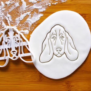 Basset Hound Cookie Cutter (Face): Dog Treat Mold