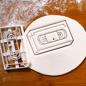 cortador de galletas de cinta de vídeo retro