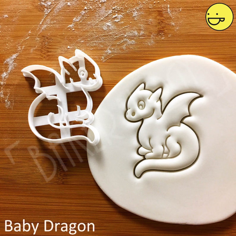 Baby Dragon cookie cutter biscuit cutters wings legendary Etsy