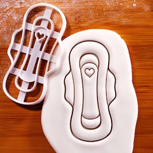 Sanitary Pad Cookie Cutter: Feminist Celebration Treat - Period-Themed Bake