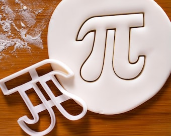 Pi-koekjesvorm: wiskundig symbool bakgereedschap, pi-dag, docenten en geeky-traktaties