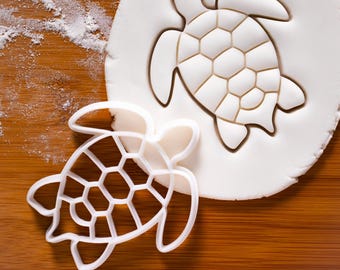 Sea Turtle cookie cutter | green sea turtles with scutes biscuit cutter | fondant clay conservation | one of a kind ooak | Bakerlogy