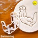 Sea Otter cookie cutter | Otterly Cute happy otters theme river biscuit cutters | kids party ideas kawauso marine mammals animals Bakerlogy 