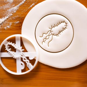 Bacteria cookie cutter | Microbiology biscuit cutters Microbiologist cookies laboratory science Bacterial flagellum microorganism microbes