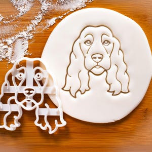 Show Cocker Spaniel Cookie Cutter (Face): Dog Birthday Party Treats