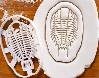 Cortador de biscoitos Trilobite: Design fóssil para paleontologia e panificação científica