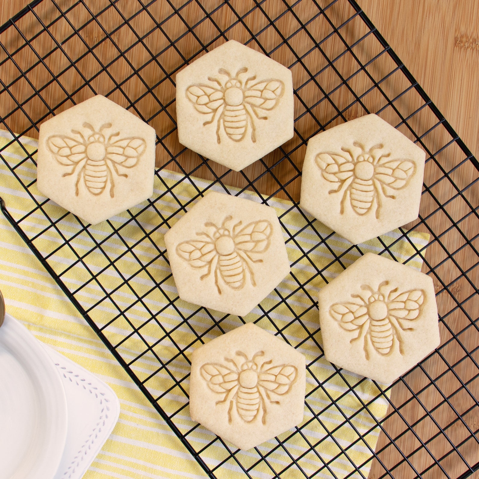 Cookie Cutter Honeybee Biscuit Design Honeybees Etsy UK