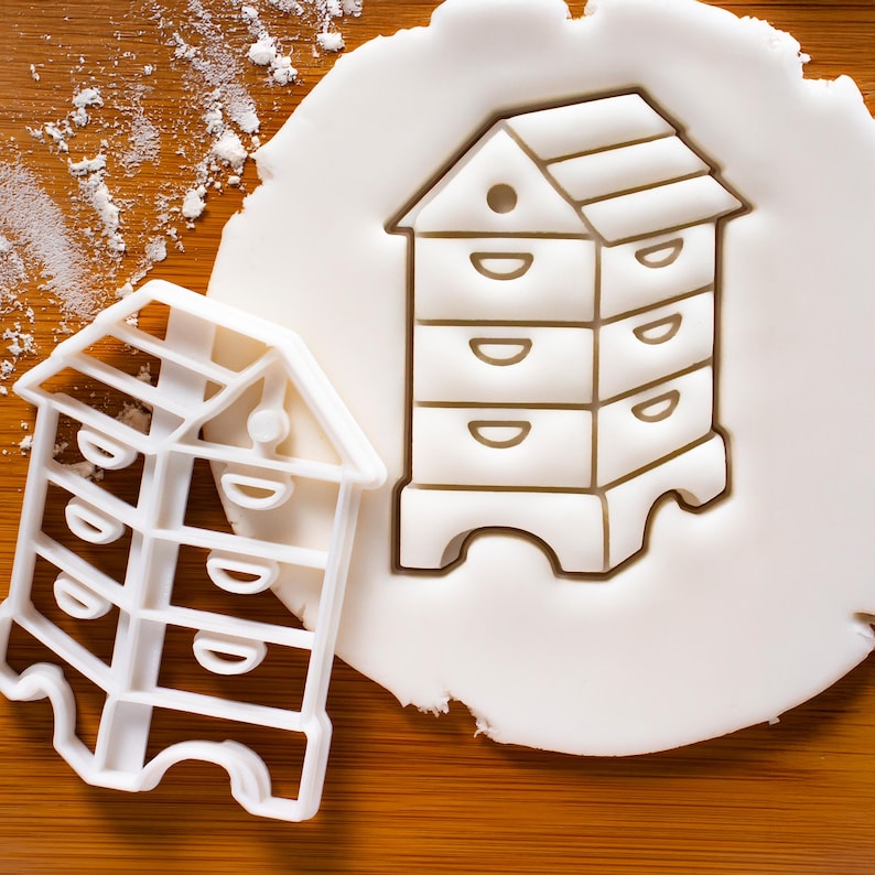 Beehive Cookie Cutter: Honeybee Hive, Honeycomb Baking Gift for Beekeepers image 1