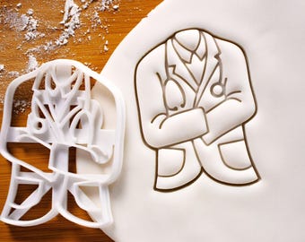 Doctor White Coat Cookie Cutter: Medical Student Graduation Party