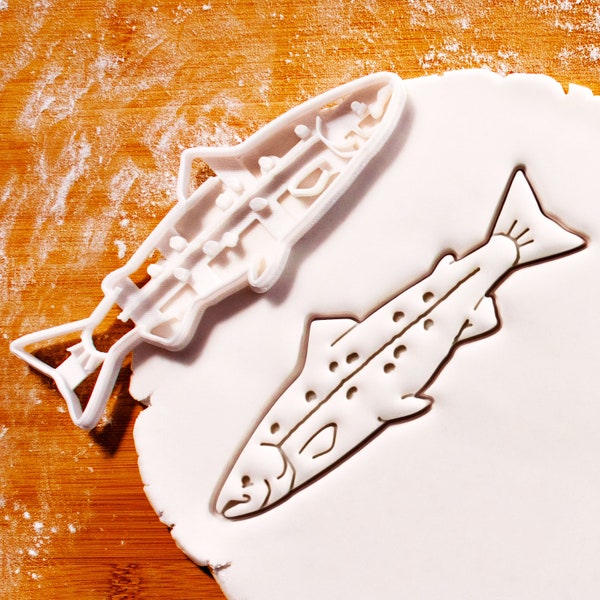 Salmon Fish Cookie Cutter - Catch of the Day for Seafood Festivals, Fishing Parties, and Culinary Delights!