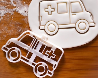 Ambulance cookie cutter | biscuit cutters Gifts paramedics students medical practitioners nurses health student rescue one of a kind | ooak