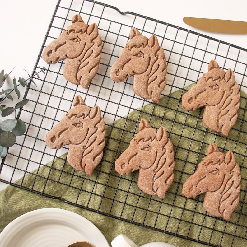 Horse Head Cookie Cutter Bakerlogy Biscuit Cutters Jockey Etsy UK