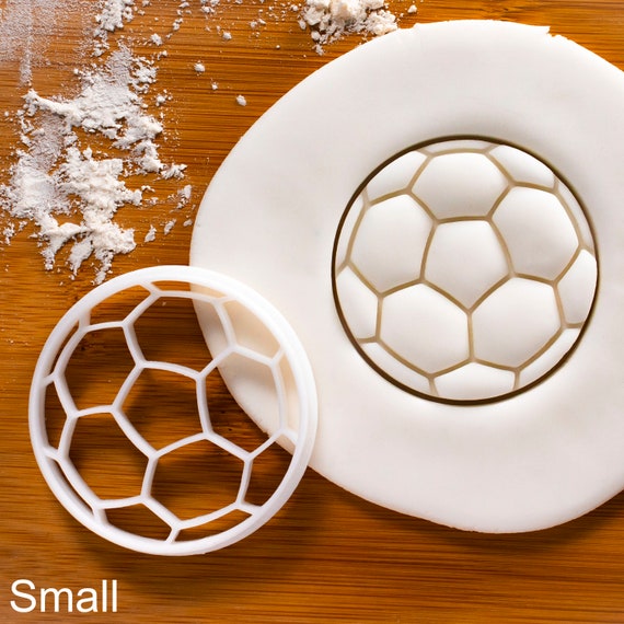 Soccer Ball Pattern Fondant Gumpaste and Cookie Cutting Tool, Size: 4