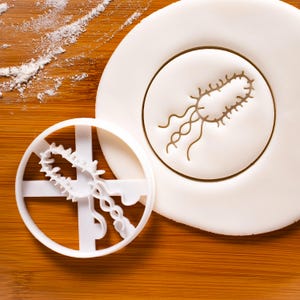 Bacteria cookie cutter | Microbiology biscuit cutters Microbiologist cookies laboratory science Bacterial flagellum microorganism microbes