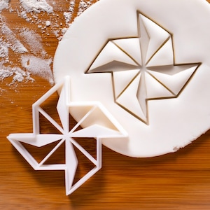 Origami Pinwheel cookie cutter | biscuits cutters | windmill | whirligig | pinwheels | romantic windmills whirligigs moulin one of a kind