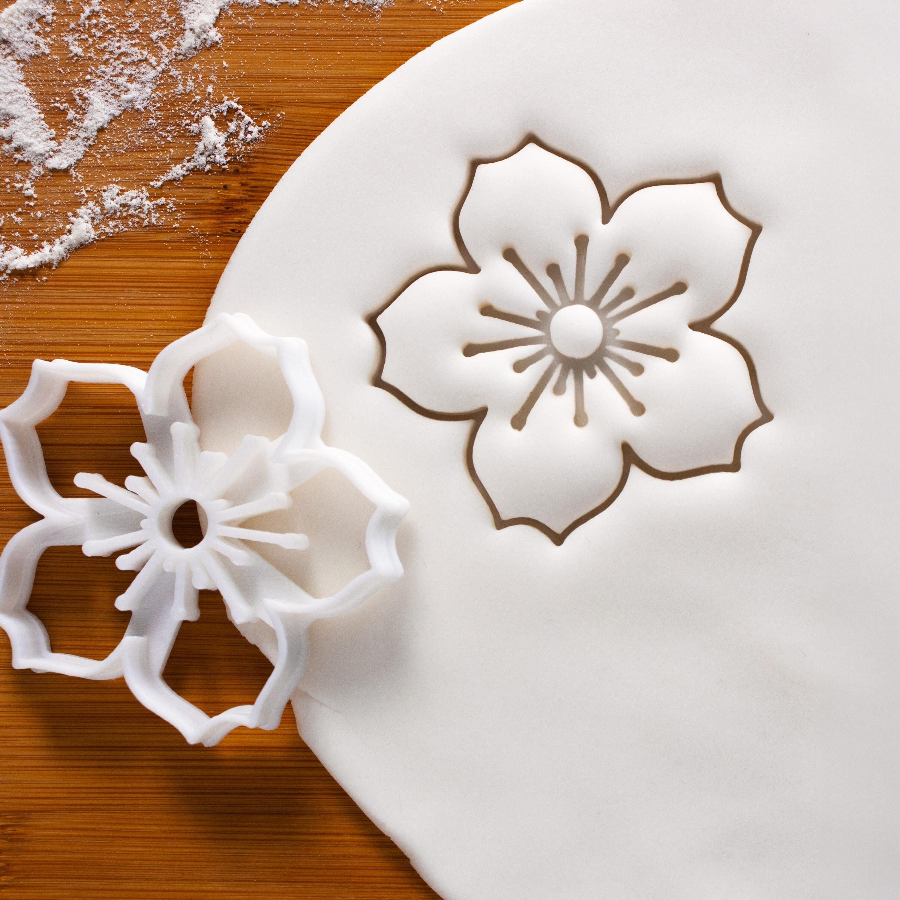 Emporte-pièces Sakura Fleurs De Cerisier Rose - Set Complet Pour Pâte à Sucre, Biscuits Et Décoration De Gâteaux