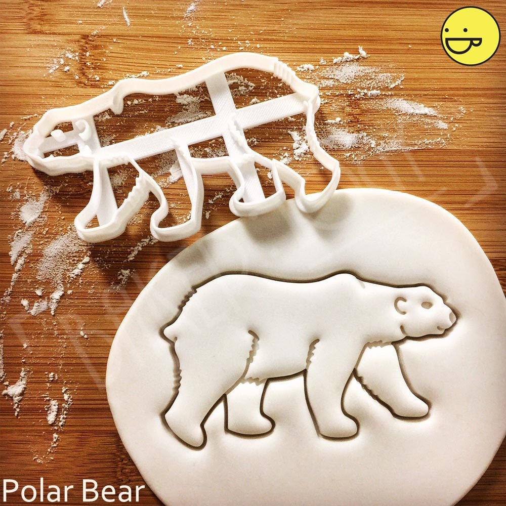 Polar Bear cookie cutter and other arctic animals biscuit cutter Etsy