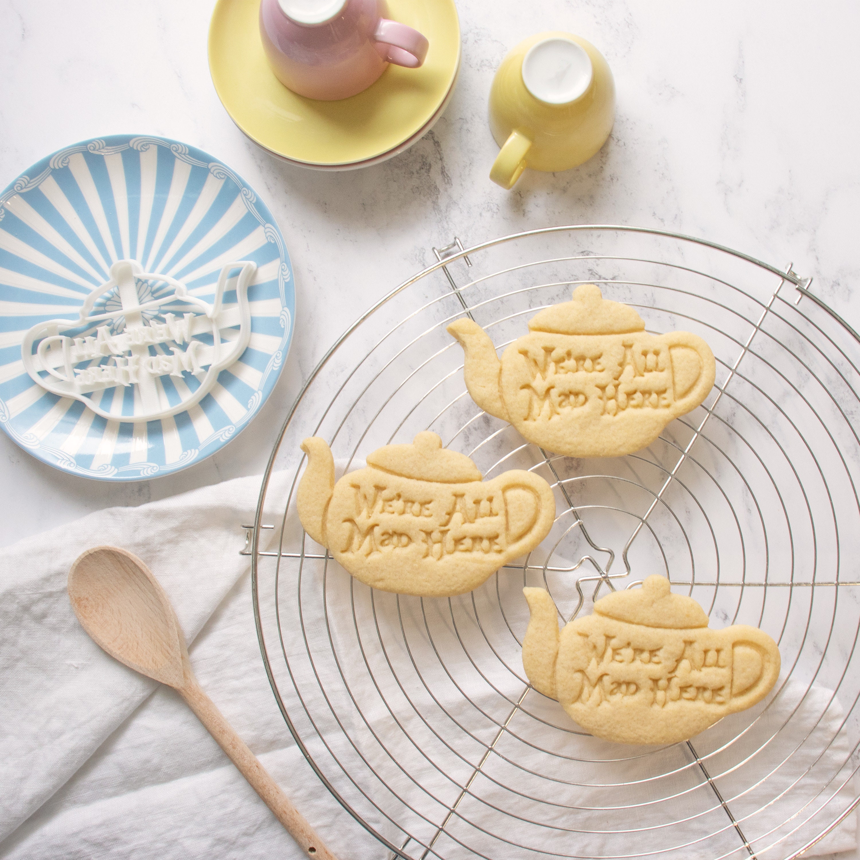 We Are All Mad Here Teapot Cookie Cutter Alice Adventures in | UK