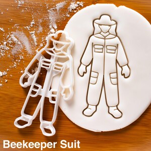 Beehive Cookie Cutter: Honeybee Hive, Honeycomb Baking Gift for Beekeepers Beekeeper Suit