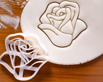 Rose Blume Ausstechform - Romantische Form für Hochzeit, Valentinstag, Jahrestag Backen