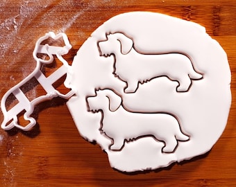 Wire Haired Dachshund Cookie Cutter (Full-Body): Dog Breed Treat Baking