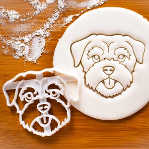Border Terrier Dog Face cookie cutter - Bake cute dog treats for doggy party