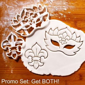 Fleur de Lis Ausstechform: Elegantes Backdesign Promo Set: Get BOTH!