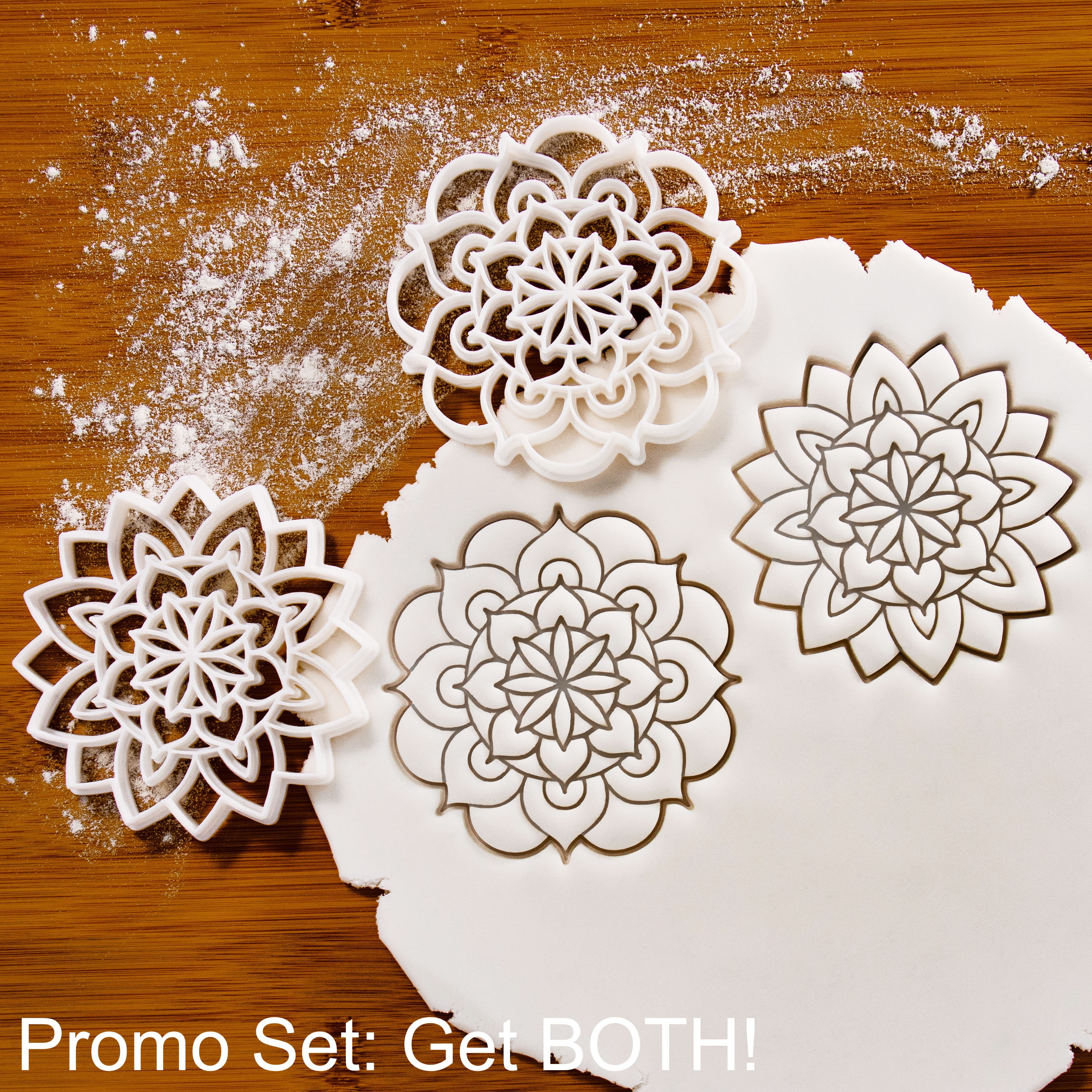 Mandala 2 cookie cutter geometric symbolic representation of the universe with an inner and outer world