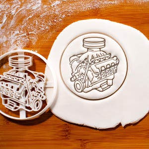 V8 Engine Cookie Cutter: Automotive Baking