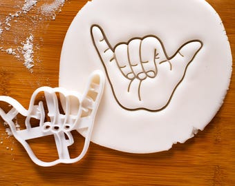Shaka Sign Cookie Cutter: Hawaiianisches Luau & Surfparty Thema