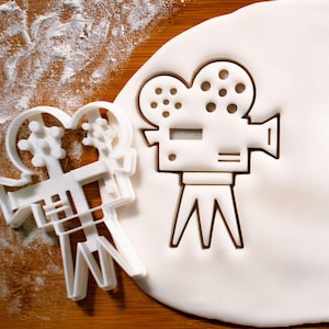 Video Camera Cookie Cutter: Filmmaker Baking, Retro Movie Theme