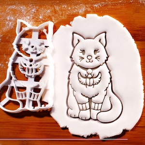 Bastet Cat Cookie Cutter: Egyptian Goddess with Scarab