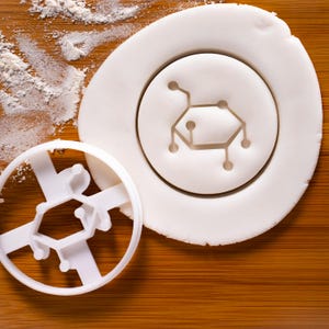 Glucose Cookie Cutter: Chemistry Sugar Molecule Design for Science & Teaching