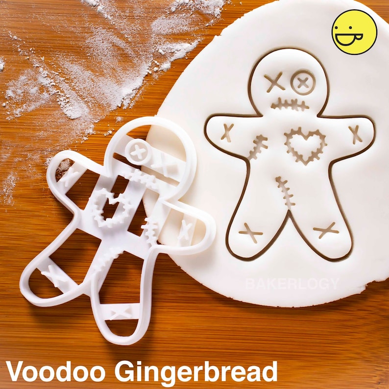 Voodoo Doll Gingerbread Man cookies cutters | biscuits cutter | one of a kind ooak party witchcraft spell magic Christmas Xmas party 