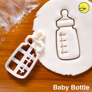 Baby Shower Cookie Cutter 3 items to choose from pram milk bottle new babies clothes biscuit cutters one of a kind ooak mother care 满月 Baby Bottle