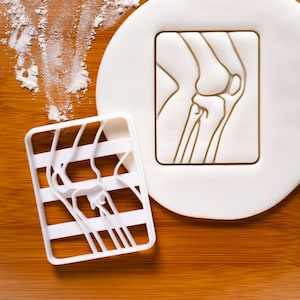 X-Ray Knee Bone Cookie Cutter – Human Anatomy, Skeleton, Medical Theme Baking